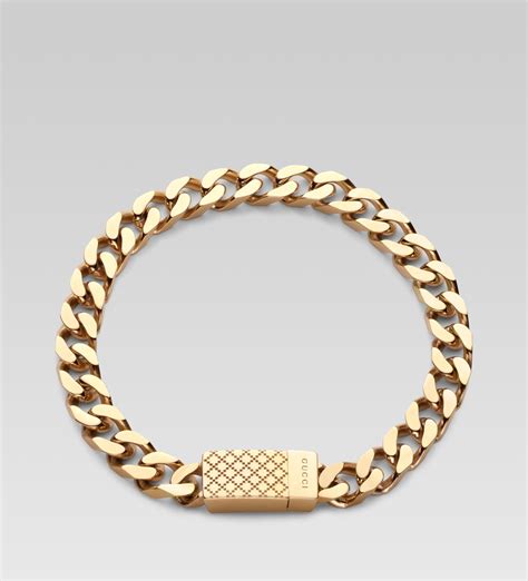 gucci bracelet mens gold|real gold gucci bracelet.